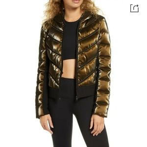 Women's Blanc Noir Freestyle Mesh Insert Down Puffer Jacket